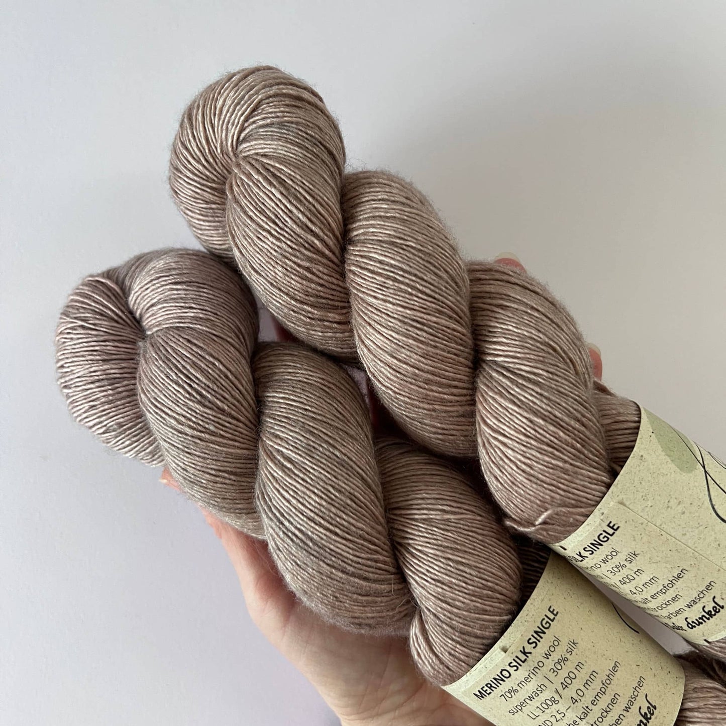 MERINO SILK SINGLE Sea Salt dunkel