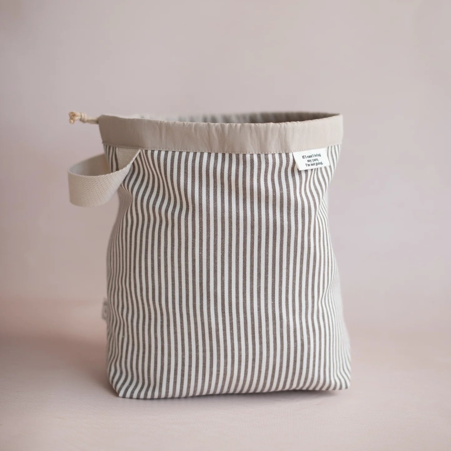 Projekttasche Leinen - KNITS by Cindy Ekman | Soft Stripes