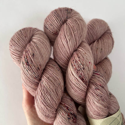 MERINO LINEN SINGLE Mauve Crumble