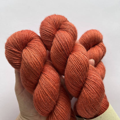 MERINO SILK SINGLE Red Clay