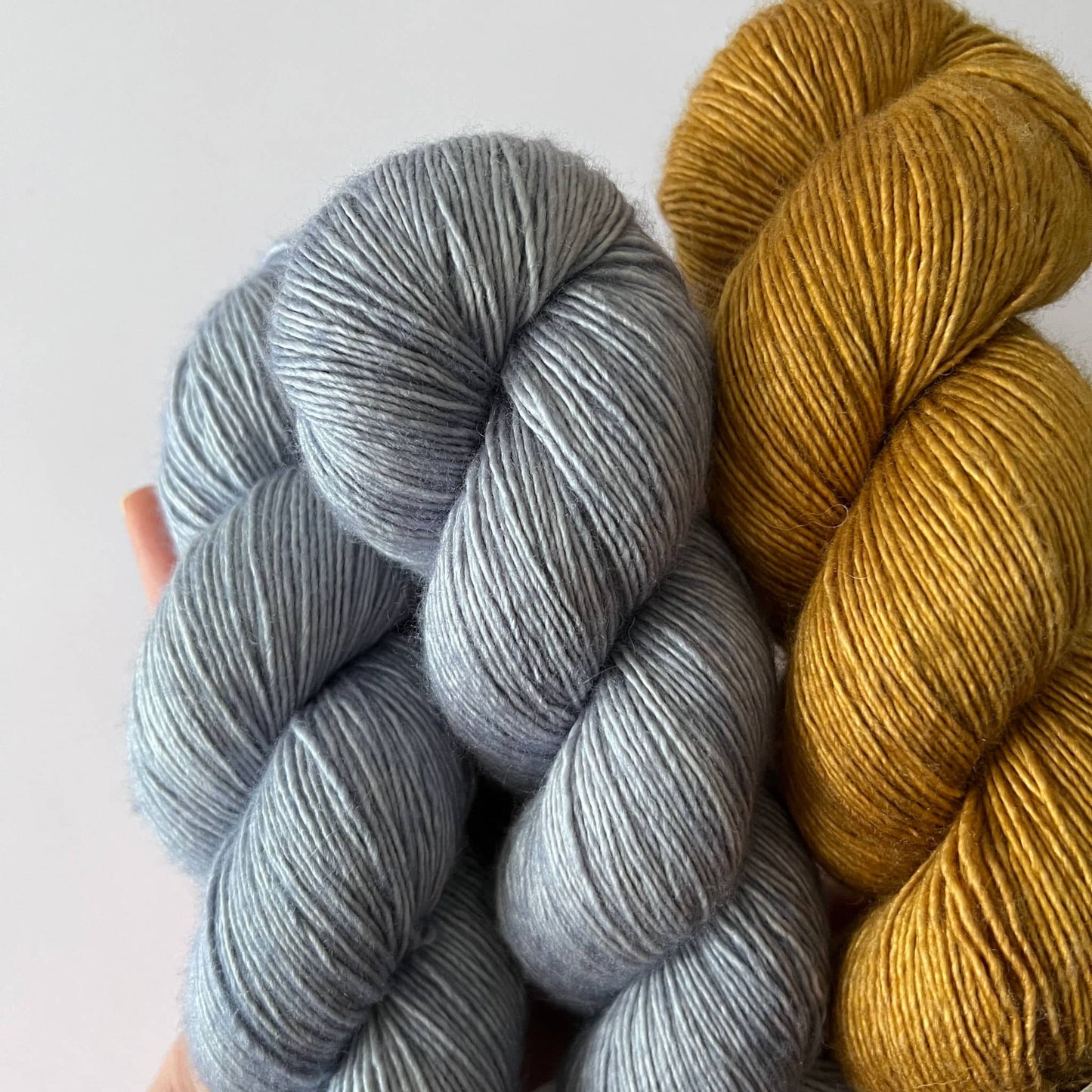 MERINO SILK SINGLE Pale Blue